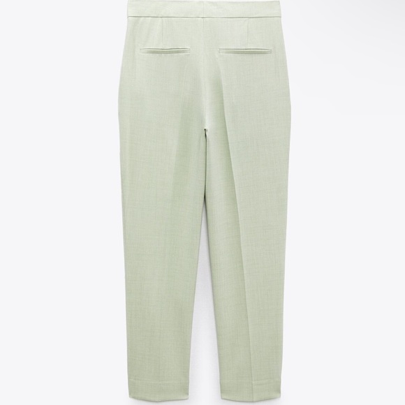 ZARA Green Ankle Pants - Picture 2 of 3